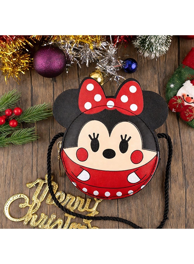 Happy D 2pcs Minnie and Mickey children's cartoon silicone mini mouse shoulder bags, cute cartoon mini children's wallets, cartoon Minnie and Mickey shoulder bags, suitable as children's gifts and birthday presents - Image 2